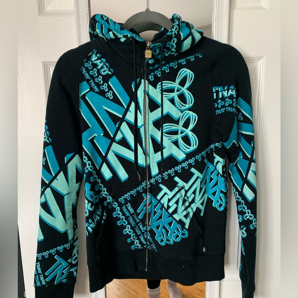 Aritzia TNA Patterned Hooded Sweater